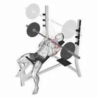 Close grip Press inclinado con barra