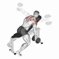 Decline Lateral Raises with Supination (Dumbbells)