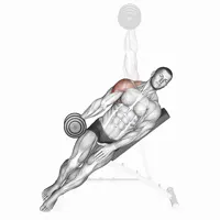 Isolated Incline Lateral Raise with Dumbbell