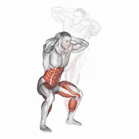 Knee to elbow with squat