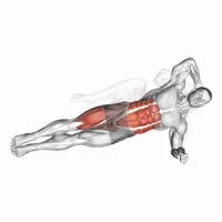 Crunch en plancha lateral