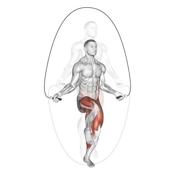 Alternating High Rope Skipping — ejercicio de Cardio, nivel Intermedio