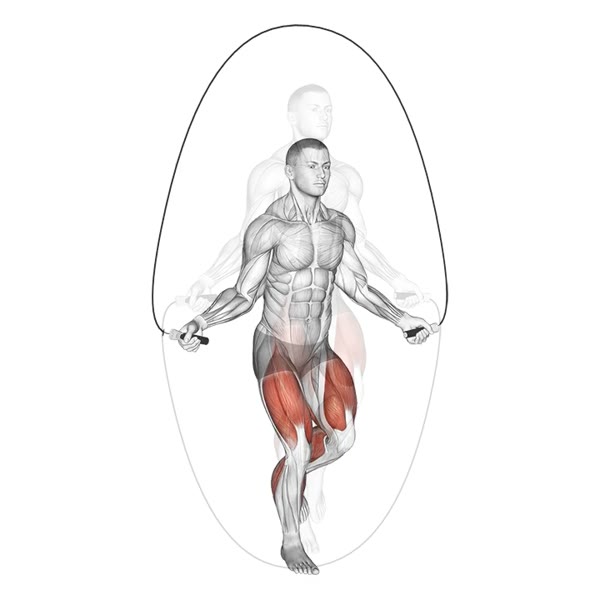 Alternating Normal Rope Skipping — ejercicio de Cardio, nivel Intermedio