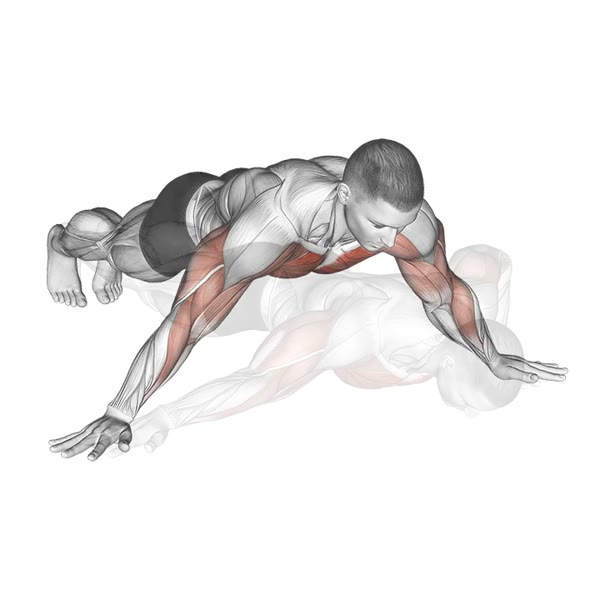 Archer Push-ups — ejercicio de Pecho, nivel Avanzado