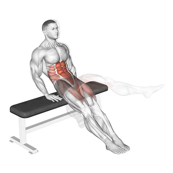 Bottom Crunch in circles — ejercicio de Abdomen, nivel Intermedio
