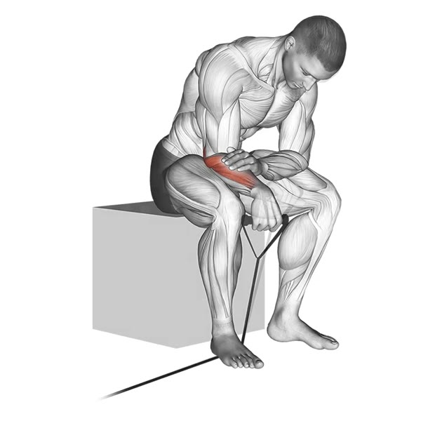 Concentrated Pronation Curl with Band — ejercicio de Bíceps, nivel Principiante