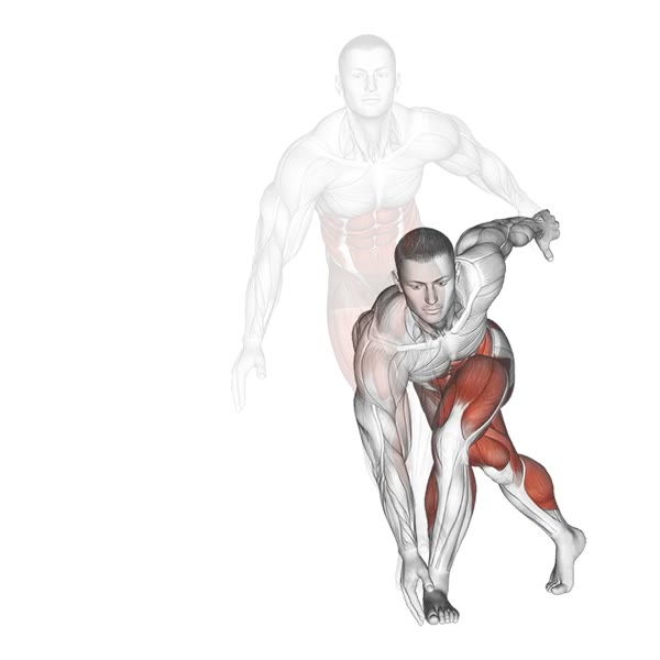 Crossed lateral displacement jump — ejercicio de Cardio, nivel Intermedio
