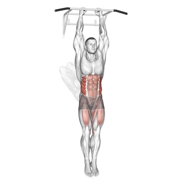 Hanging Side Leg Raises — ejercicio de Abdomen, nivel Intermedio