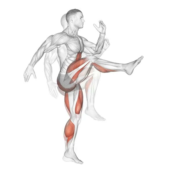 High kicks — ejercicio de General, nivel Intermedio