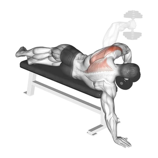 Isolated Horizontal Lateral Raise with Dumbbell — ejercicio de Hombros, nivel Intermedio