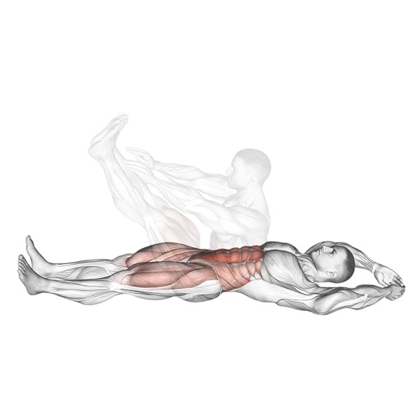 Jackknife Sit-Up — ejercicio de Abdomen, nivel Avanzado