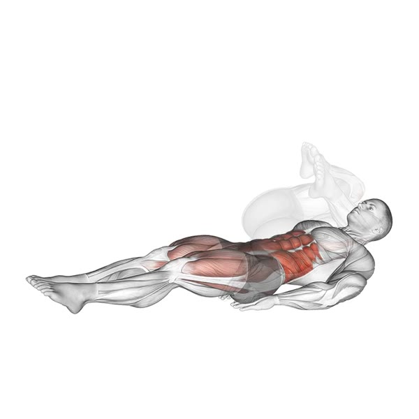 Lower Cross Crunch — ejercicio de Abdomen, nivel Avanzado