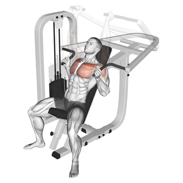 Machine Neutral Incline Military Press — ejercicio de Hombros, nivel Intermedio