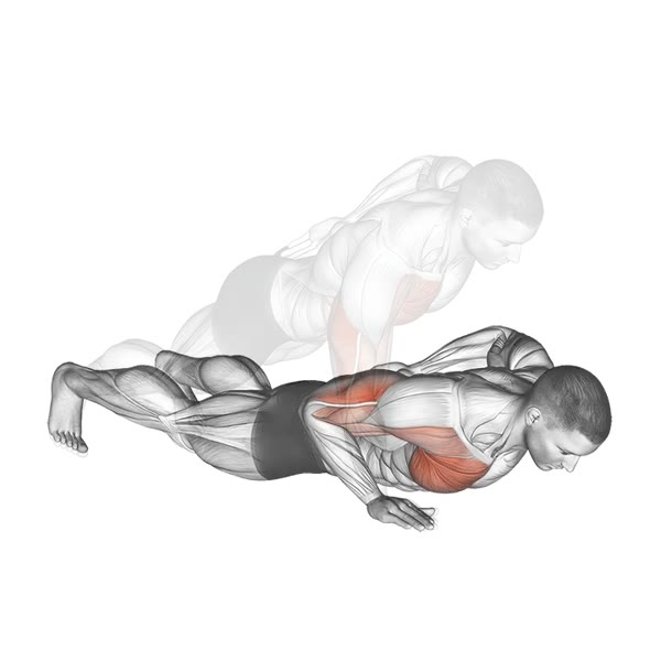 One-arm push-ups — ejercicio de Pecho, nivel Avanzado