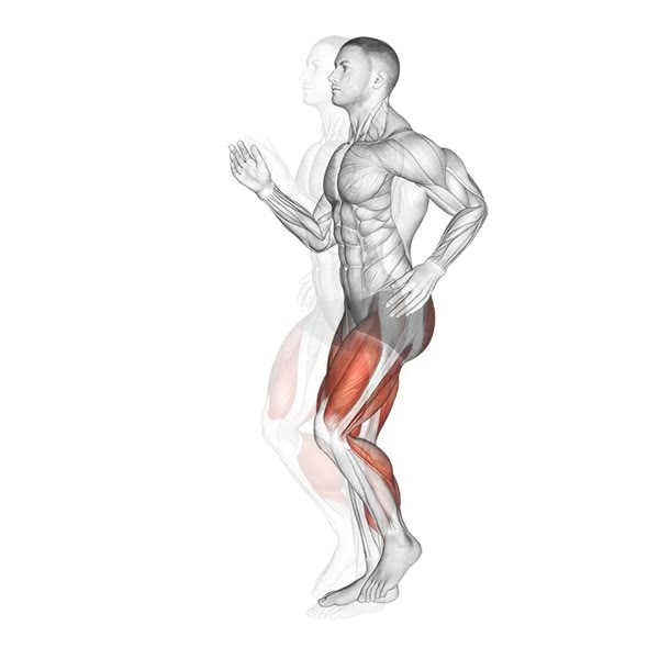 Short stride run — ejercicio de Cardio, nivel Principiante