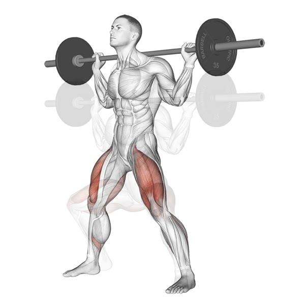 Sumo Squat with Barbell — ejercicio de Pierna, nivel Intermedio