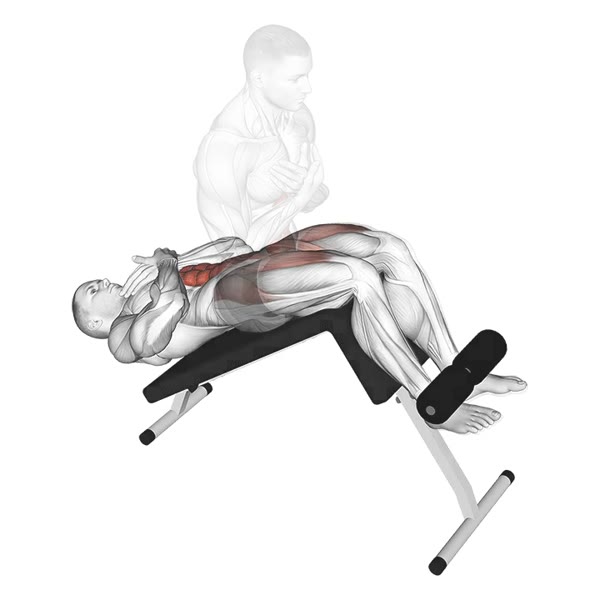 Superior Crunch Decline — ejercicio de Abdomen, nivel Intermedio